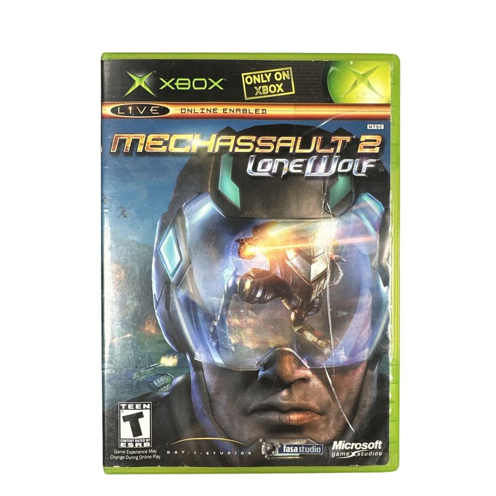 MechAssault 2: Lone Wolf (Microsoft Xbox, 2004) Authentic, CIB, Tested